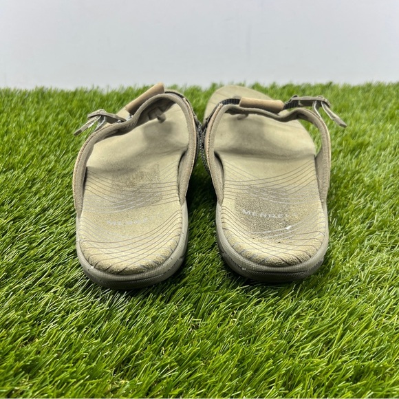 Merrell Pansy Flip Flops/Sandals Women's Size 9 Leather Flat Comfort - Picture 4 of 8